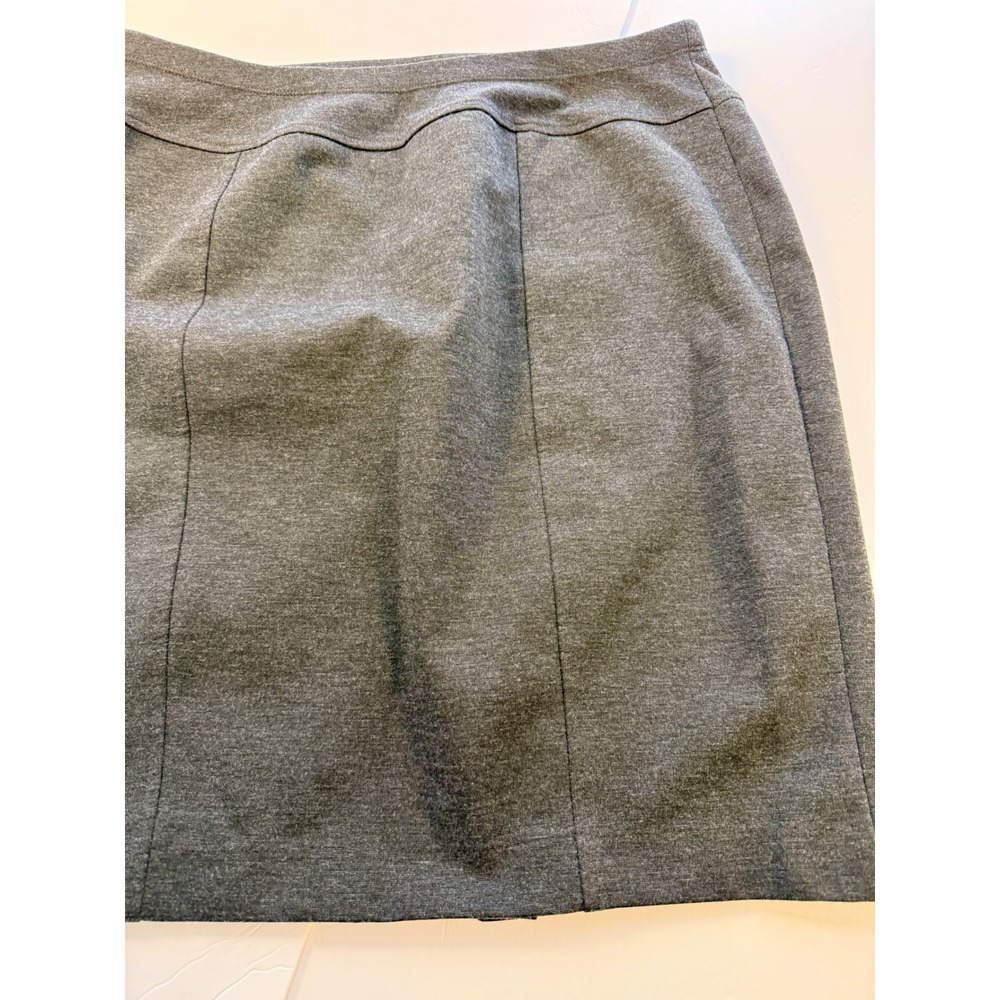 Ellen Tracy Womens Gray Pencil Skirt Size L Heathered Professional Workwear